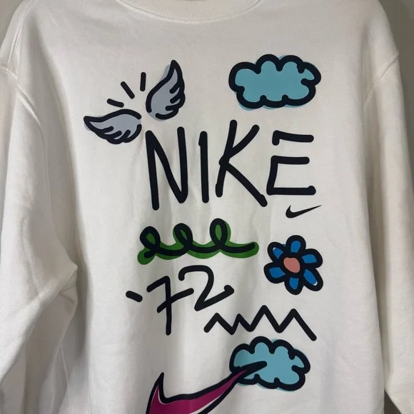 Nike Sportswear Club French Terry Crew Neck Sweatshirt Medium - Picture 2 of 6
